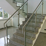 Balustrade din sticlă, lucrare Casa Oglinzii